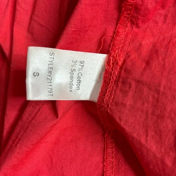 Tuckernuck Alannah Poppy Red Sleeveless Bow Smocked Cotton Midi Dress Size Small - Picture 8 of 8